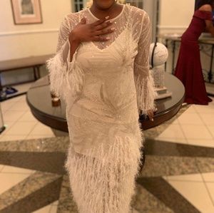 asos edition embellished showgirl midi dress with faux feathers